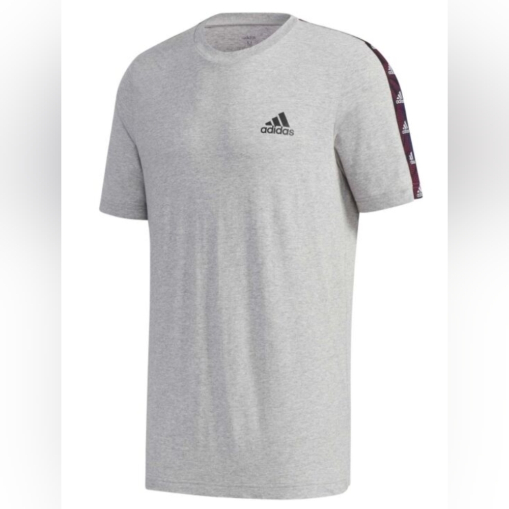 Adidas Gray Short Sleeve Tee with Iconic Logo